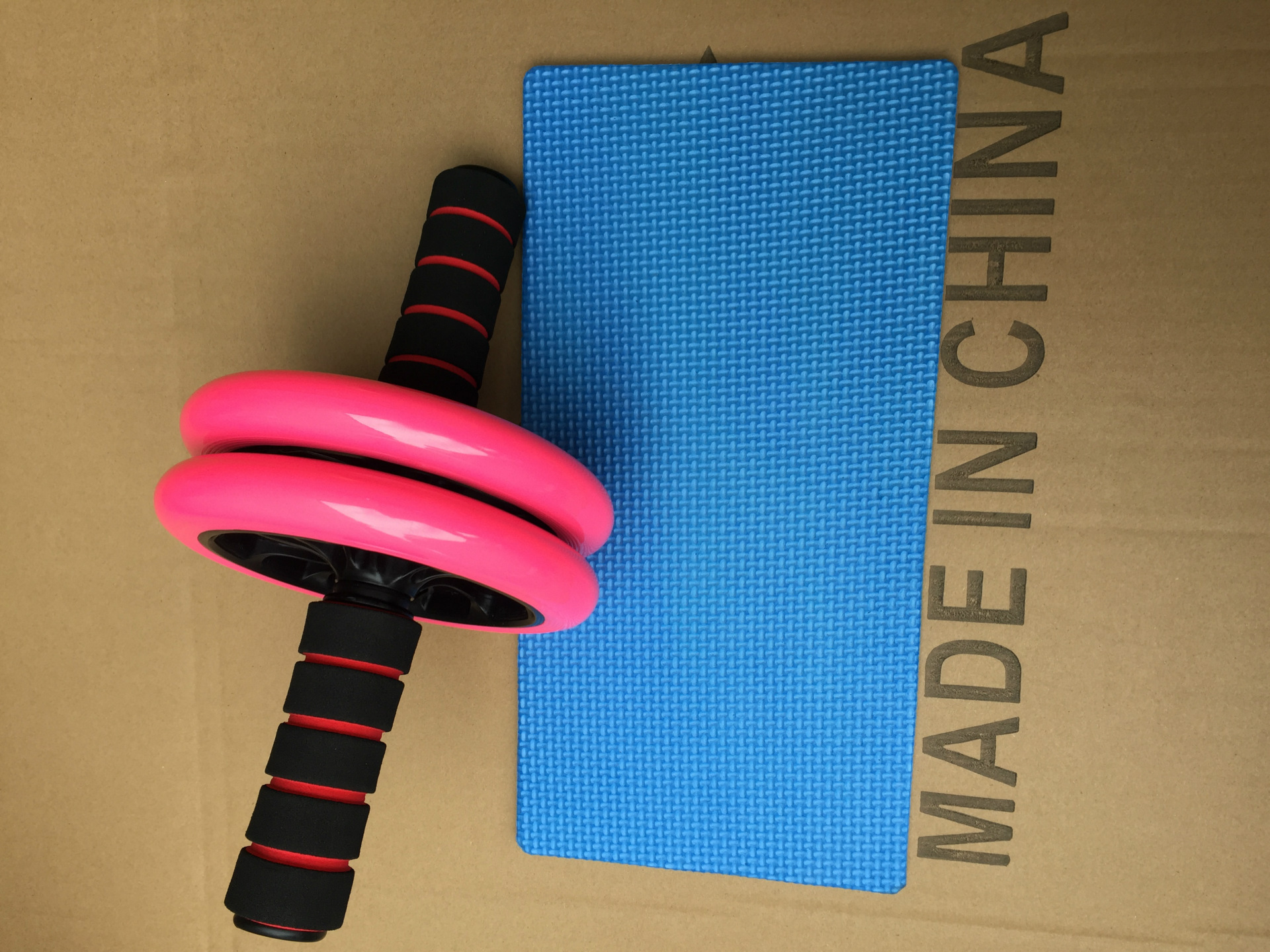 Double-Wheel Mute Abdominal Wheel Abdominal Wheel AB Rocket Fitness Equipment Home Office Roller Push-up Giant Wheel