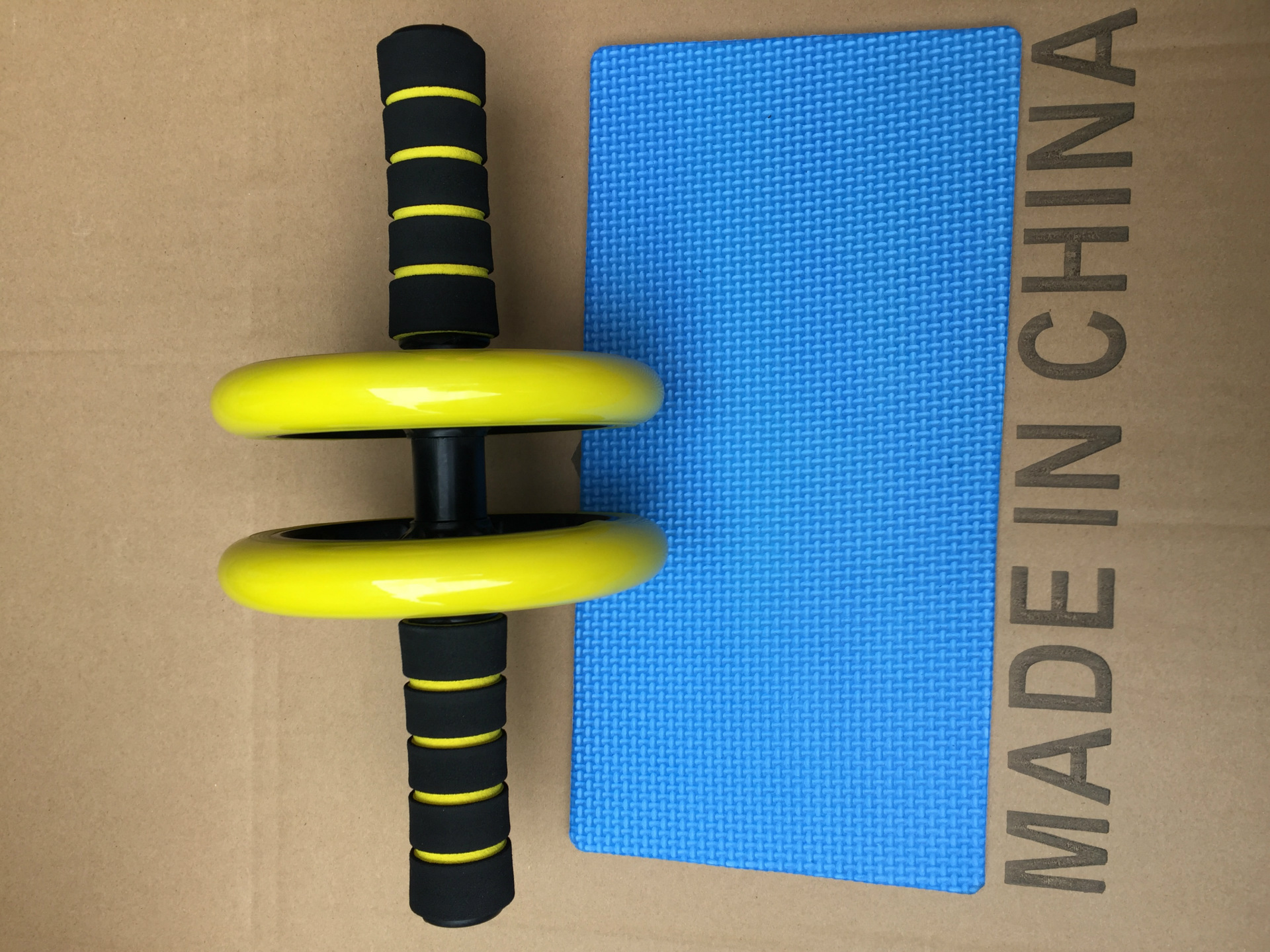 Double-Wheel Mute Abdominal Wheel Abdominal Wheel AB Rocket Fitness Equipment Home Office Roller Push-up Giant Wheel