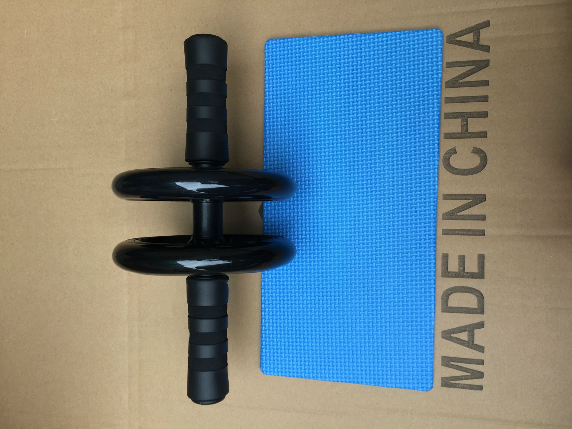 Double-Wheel Mute Abdominal Wheel Abdominal Wheel AB Rocket Fitness Equipment Home Office Roller Push-up Giant Wheel