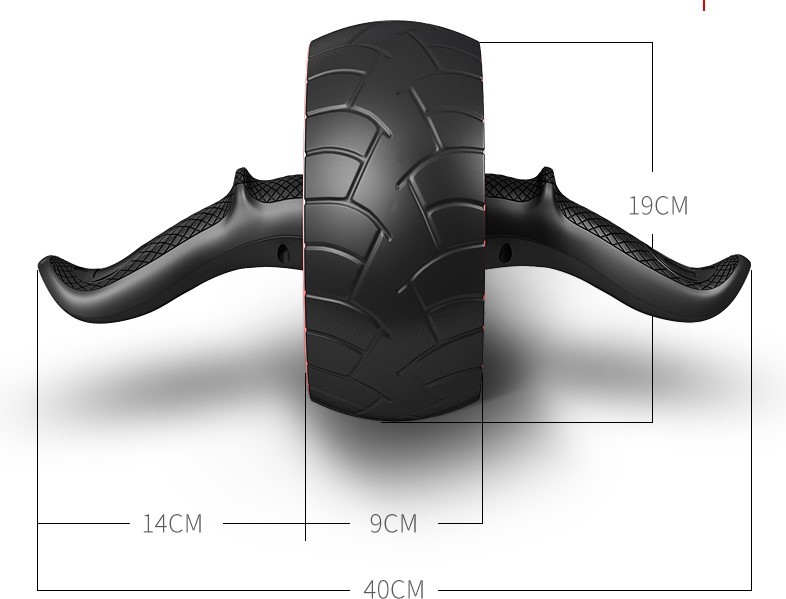 Double-Wheel Mute Abdominal Wheel Abdominal Wheel AB Rocket Fitness Equipment Home Office Roller Push-up Giant Wheel