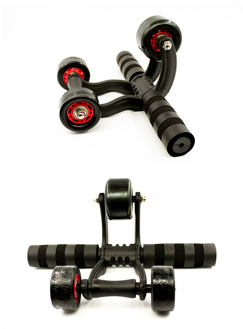 Three Wheels Indoor Gym Abdominal Home Sport Exercise Fitness Equipment Ab Wheel Roller