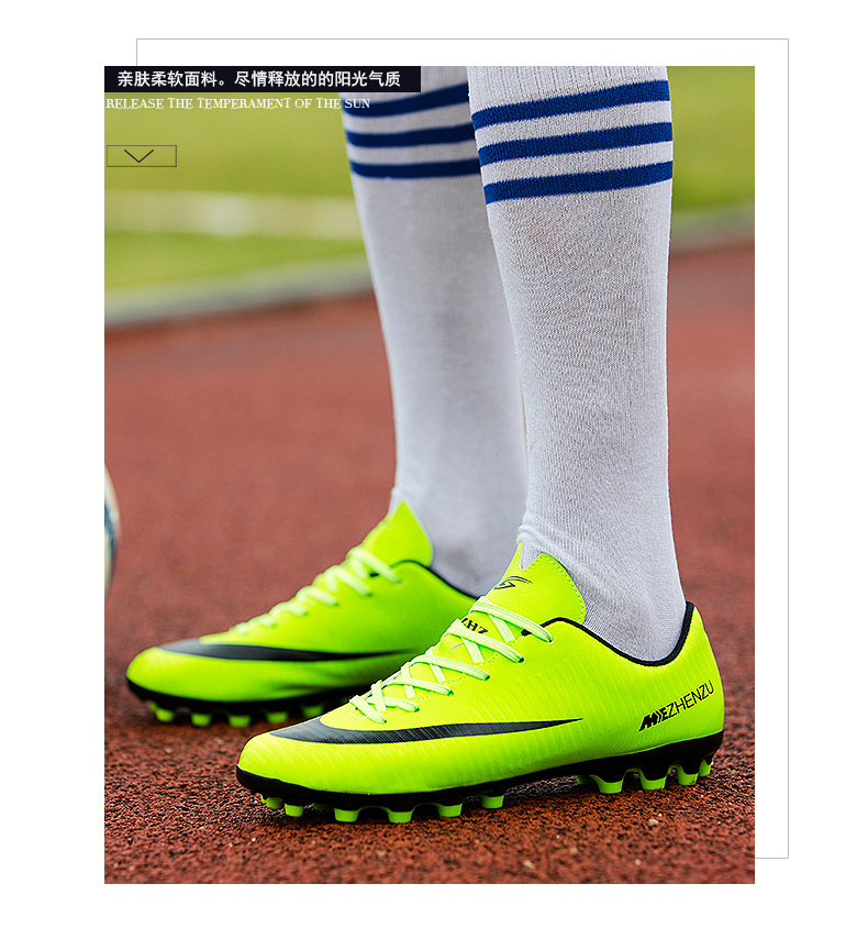 Cross-Border Couple's TF Broken Nail Artificial Lawn AG Long Nail Youth Student Competition Training Shoes Female Cross-Border Couple's TF Broken Nail Artificial Lawn AG Long Nail Youth Student Competition Training Shoes Female