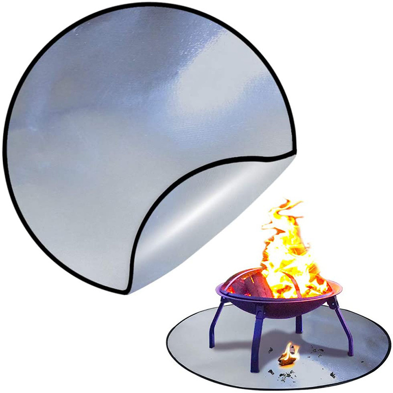 HotSelling New BBQ Barbecue Mat Fireproof High Temperature Resistant Fire Pit Mat Floor Courtyard Lawn Protection Mat