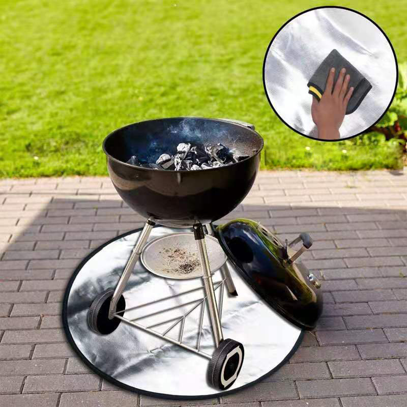 HotSelling New BBQ Barbecue Mat Fireproof High Temperature Resistant Fire Pit Mat Floor Courtyard Lawn Protection Mat