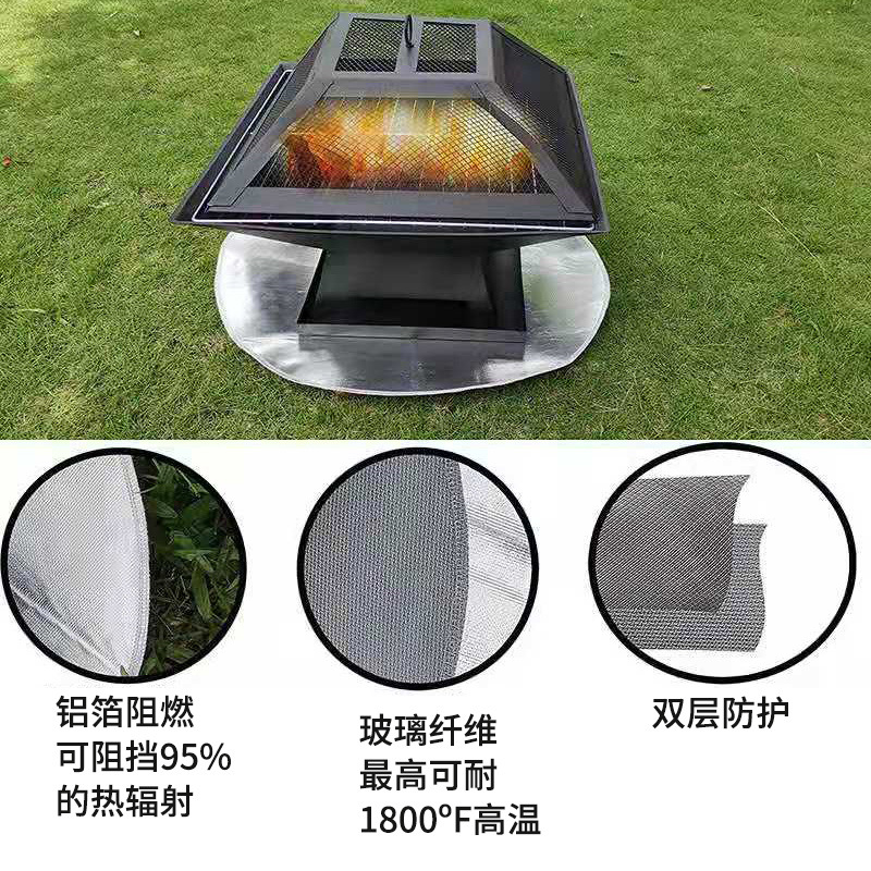 HotSelling New BBQ Barbecue Mat Fireproof High Temperature Resistant Fire Pit Mat Floor Courtyard Lawn Protection Mat HotSelling New BBQ Barbecue Mat Fireproof High Temperature Resistant Fire Pit Mat Floor Courtyard Lawn Protection Mat