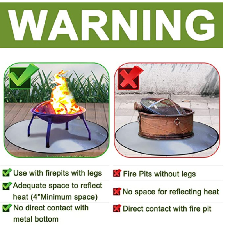 HotSelling New BBQ Barbecue Mat Fireproof High Temperature Resistant Fire Pit Mat Floor Courtyard Lawn Protection Mat HotSelling New BBQ Barbecue Mat Fireproof High Temperature Resistant Fire Pit Mat Floor Courtyard Lawn Protection Mat