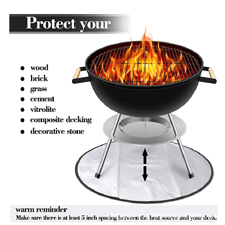 HotSelling New BBQ Barbecue Mat Fireproof High Temperature Resistant Fire Pit Mat Floor Courtyard Lawn Protection Mat HotSelling New BBQ Barbecue Mat Fireproof High Temperature Resistant Fire Pit Mat Floor Courtyard Lawn Protection Mat