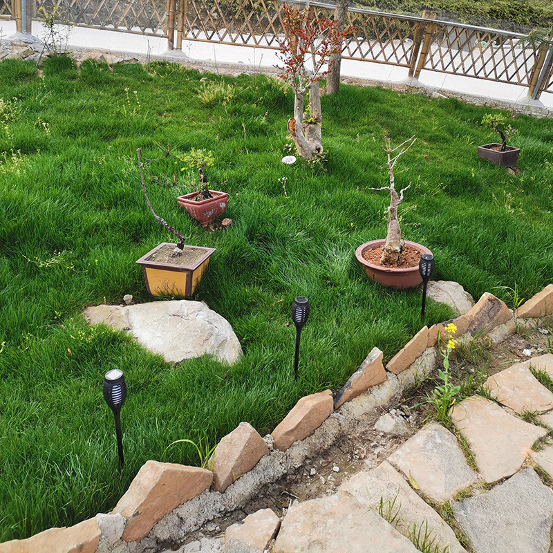 CrossBorder Flame Lamp 12led Solar Torch Light Induction Lamp Garden Courtyard Outdoor Ornamental Floor Outlet Lawn Lamp