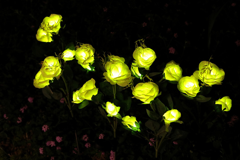 Lotus Lantern Solar Sunflower Simulation Lily Festive Lantern Common Calla Garden Lamp Chrysanthemum Rose Lawn Lamp