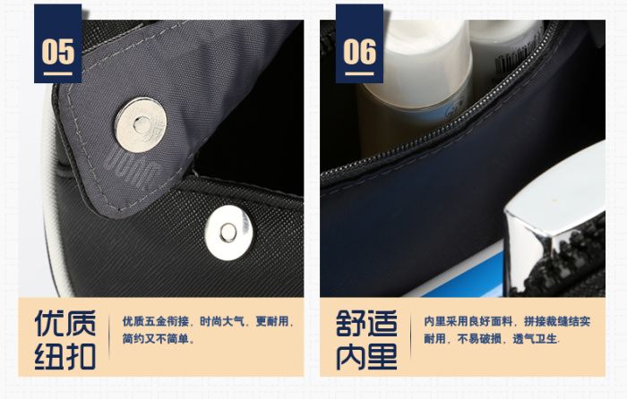 New large-capacity PU men bag waterproof bag wash bag out to collect bag.