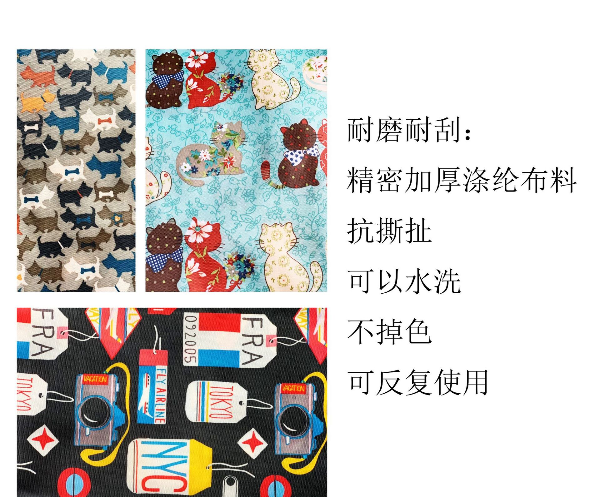 New printed folding eco-friendly supermarket shoppingbag polyester waterproof bag portable portable gift advertising bag New printed folding eco-friendly supermarket shoppingbag polyester waterproof bag portable portable gift advertising bag