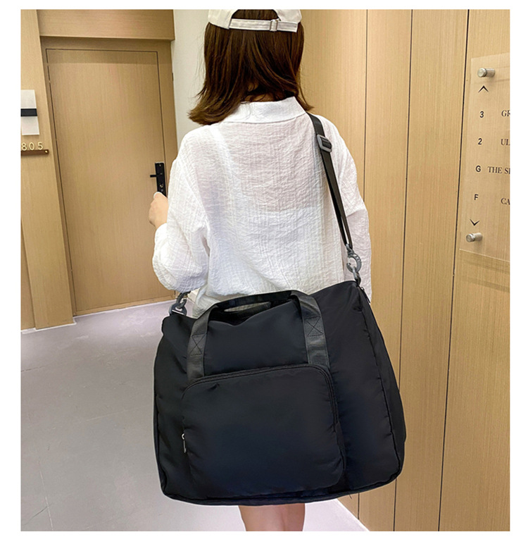 Folding Travel Bag Portable Trolley Case Large Capacity Waterproof Bag Clothing Storage Bag Yoga Fitness Bag Fixed Logo Folding Travel Bag Portable Trolley Case Large Capacity Waterproof Bag Clothing Storage Bag Yoga Fitness Bag Fixed Logo