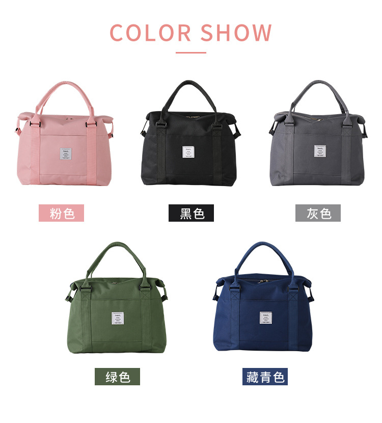 Folding Travel Bag Portable Trolley Case Large Capacity Waterproof Bag Clothing Storage Bag Yoga Fitness Bag Custom Logo