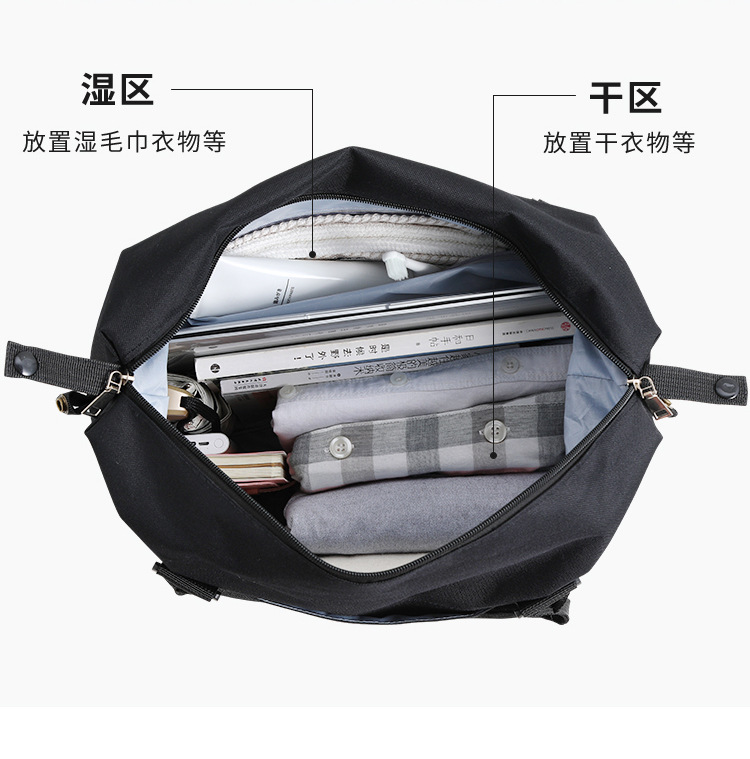Folding Travel Bag Portable Trolley Case Large Capacity Waterproof Bag Clothing Storage Bag Yoga Fitness Bag Custom Logo