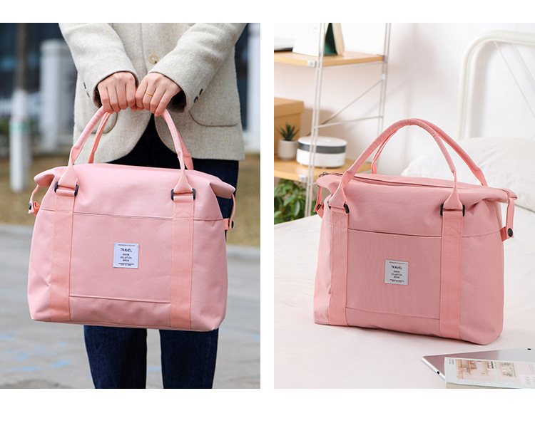 Folding Travel Bag Portable Trolley Case Large Capacity Waterproof Bag Clothing Storage Bag Yoga Fitness Bag Custom Logo