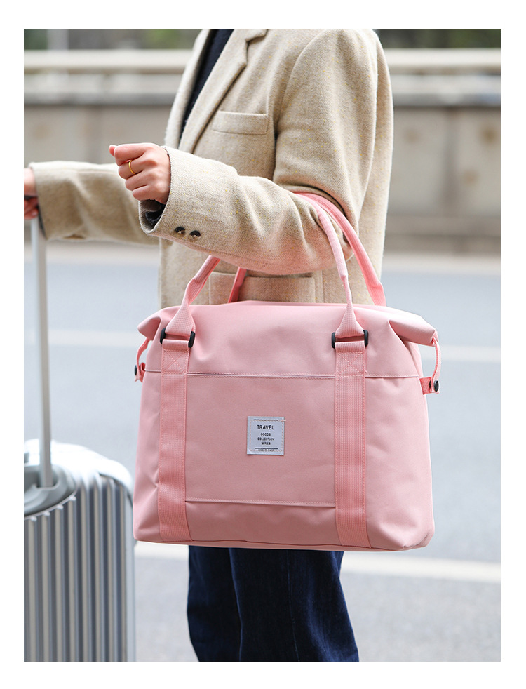 Folding Travel Bag Portable Trolley Case Large Capacity Waterproof Bag Clothing Storage Bag Yoga Fitness Bag Custom Logo