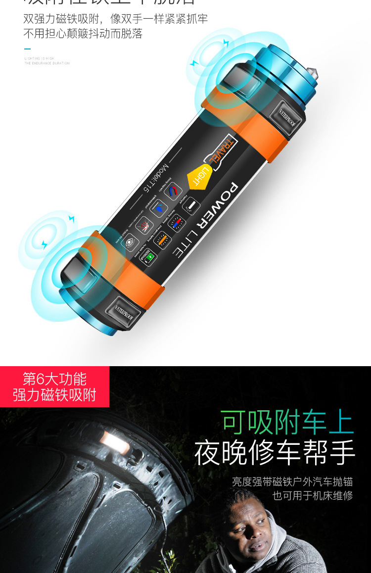 Home lighting outdoor emergency camping light rechargeable outdoor camping tent light vehicle suspension warning light Home lighting outdoor emergency camping light rechargeable outdoor camping tent light vehicle suspension warning light