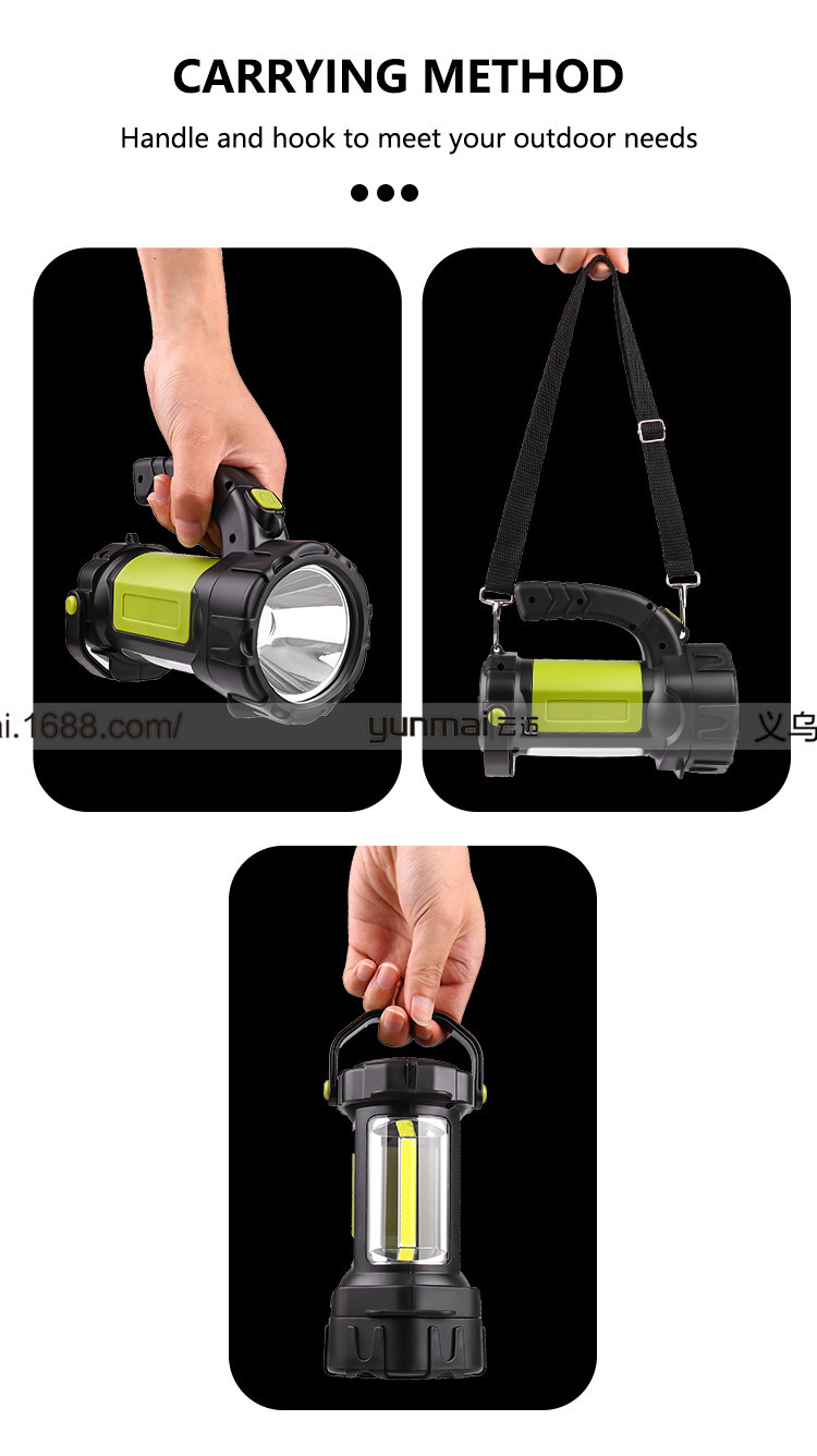 Cross-Border New LED Built-in Battery USB Charging Portable Camping Light Outdoor Glare Camping Light Emergency Light Cross-Border New LED Built-in Battery USB Charging Portable Camping Light Outdoor Glare Camping Light Emergency Light