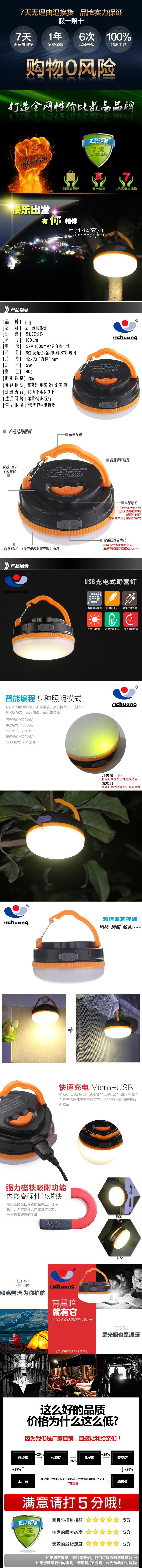LED outdoor waterproof camping tent lamp lamp camping light USB rechargeable lanterns multi-purpose LED outdoor waterproof camping tent lamp lamp camping light USB rechargeable lanterns multi-purpose