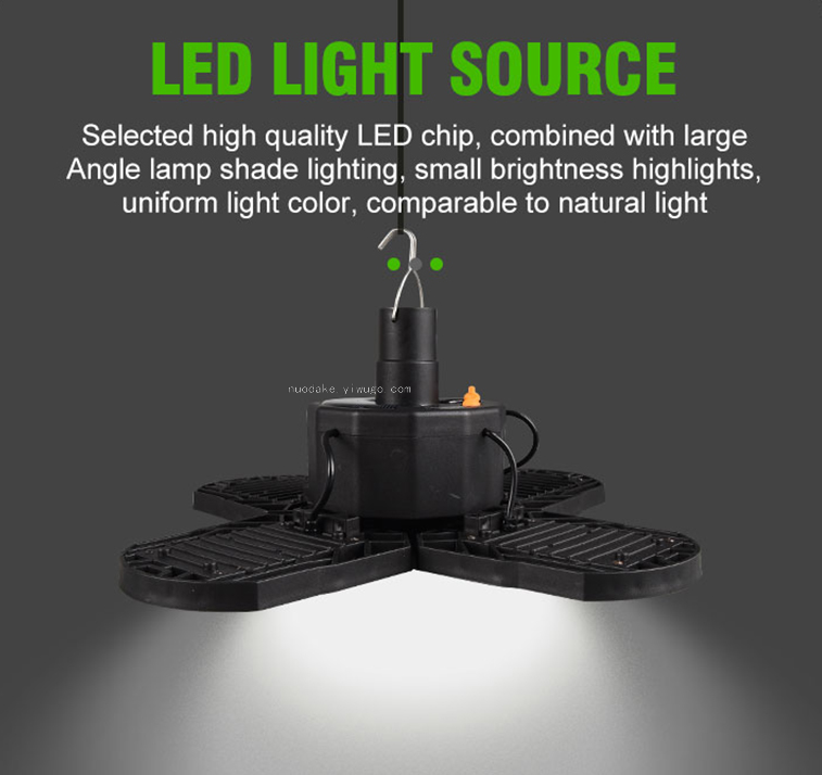 Solar Charging Three Leaves Foldable UFO Lamp Outdoor Lighting Camping Light Emergency Light Night Market Light Solar Charging Three Leaves Foldable UFO Lamp Outdoor Lighting Camping Light Emergency Light Night Market Light
