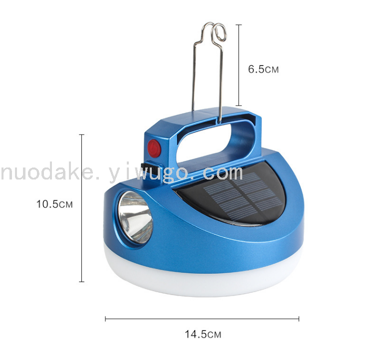 Solar Charging Bulb Portable Lamp Dual-Use with Hook Multifunctional Outdoor Camping Light Tent Light Emergency