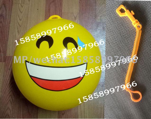 PVC BALL with smile face & Ring rope 