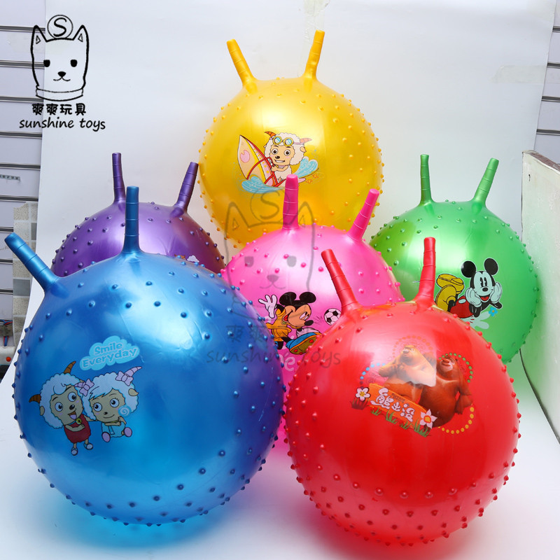 55cm corneous ball thickening factory inflatable toy Kindergarten handle a massage ball with thorn plastic PVC ball 55cm corneous ball thickening factory inflatable toy Kindergarten handle a massage ball with thorn plastic PVC ball