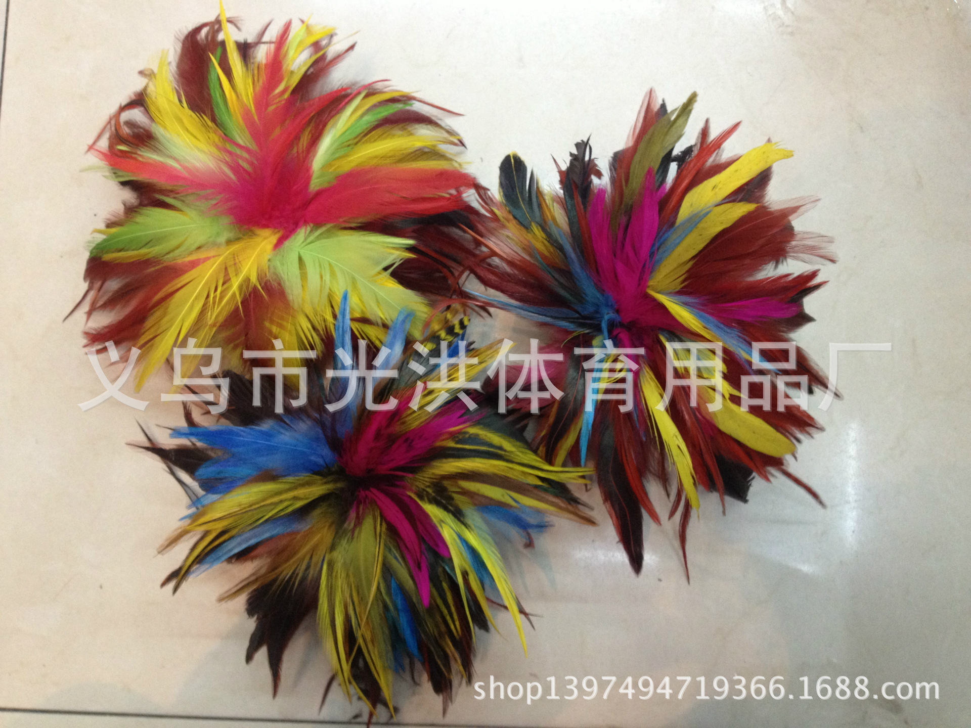 Supply Handmade All Kinds of Models Kick Shuttlecock Bottom Rooster Feather Handmade Shuttlecock Two Congyou