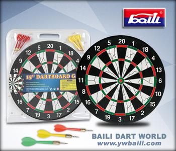 Gabriel darts manufacturers selling 17 inch flocking printing blister dart board