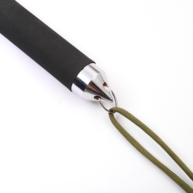 Sponge black three sections, swing rod, broken window implement, telescopic rod, nunchakus, sponge four section rod