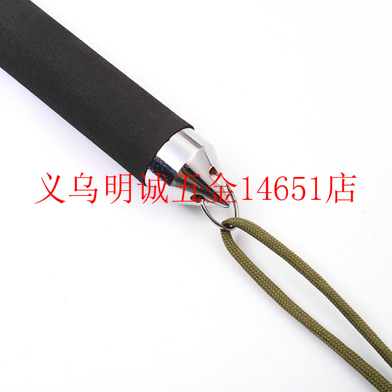 Sponge black three sections, swing rod, broken window implement, telescopic rod, nunchakus, sponge four section rod