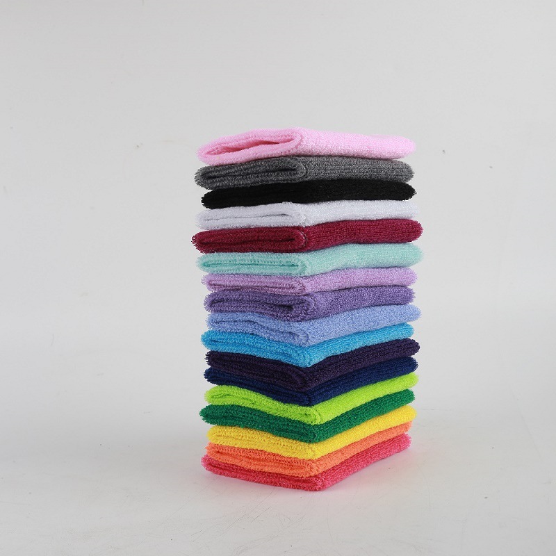 Wholesale Athletic Wristguards Basketball Badminton Fitness Cycling Knitted Wrist Protector Cotton Wristband Custom Logo