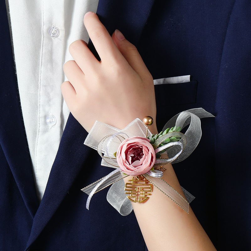 Group Bracelet Flower Bride Handed Flower Bridesmaid Required Wrist Flower Wrist Flower Wrist Flower Wrist Flowers