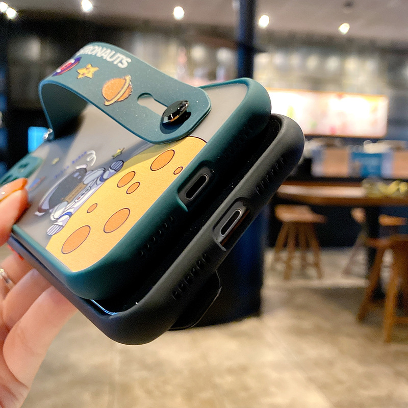 Creative Apple 12Promax Phone Case 7plus Wrist Strap Skin Feeling Iphone11 TikTok Generation X Foreign Trade Application Creative Apple 12Promax Phone Case 7plus Wrist Strap Skin Feeling Iphone11 TikTok Generation X Foreign Trade Application