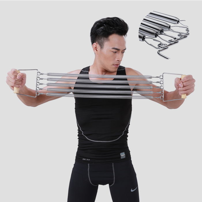 Army Dual-Use Chest Expander/Wooden Handle Chest-Developer Chest Expander/Arm Trainer HJ-B013