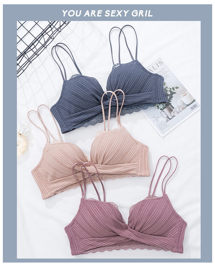 New French Style Girl Wireless Sexy Beauty Back Bra Lace Push up Small Breasts Underwear Women's Push up Bra Suit New French Style Girl Wireless Sexy Beauty Back Bra Lace Push up Small Breasts Underwear Women's Push up Bra Suit