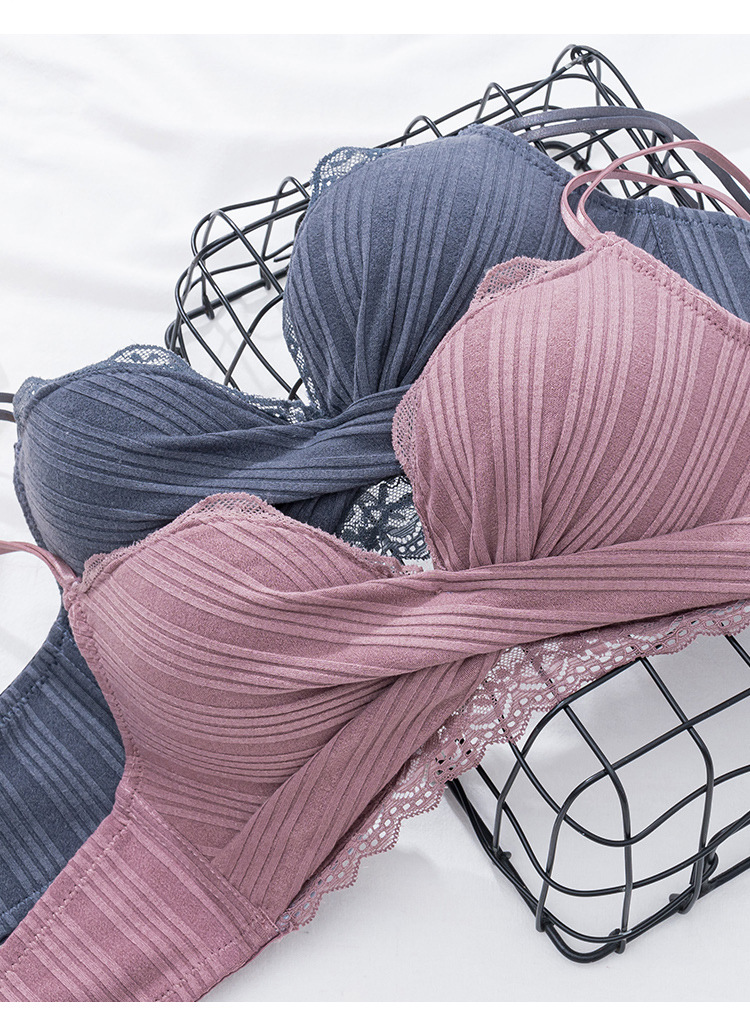 New French Style Girl Wireless Sexy Beauty Back Bra Lace Push up Small Breasts Underwear Women's Push up Bra Suit New French Style Girl Wireless Sexy Beauty Back Bra Lace Push up Small Breasts Underwear Women's Push up Bra Suit