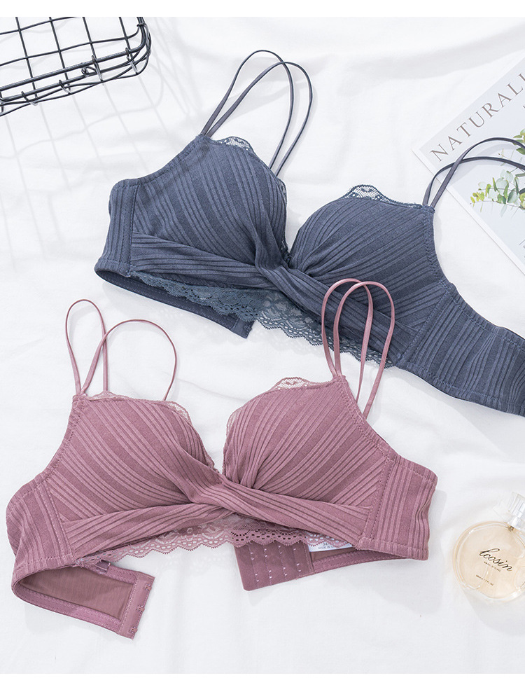 New French Style Girl Wireless Sexy Beauty Back Bra Lace Push up Small Breasts Underwear Women's Push up Bra Suit New French Style Girl Wireless Sexy Beauty Back Bra Lace Push up Small Breasts Underwear Women's Push up Bra Suit