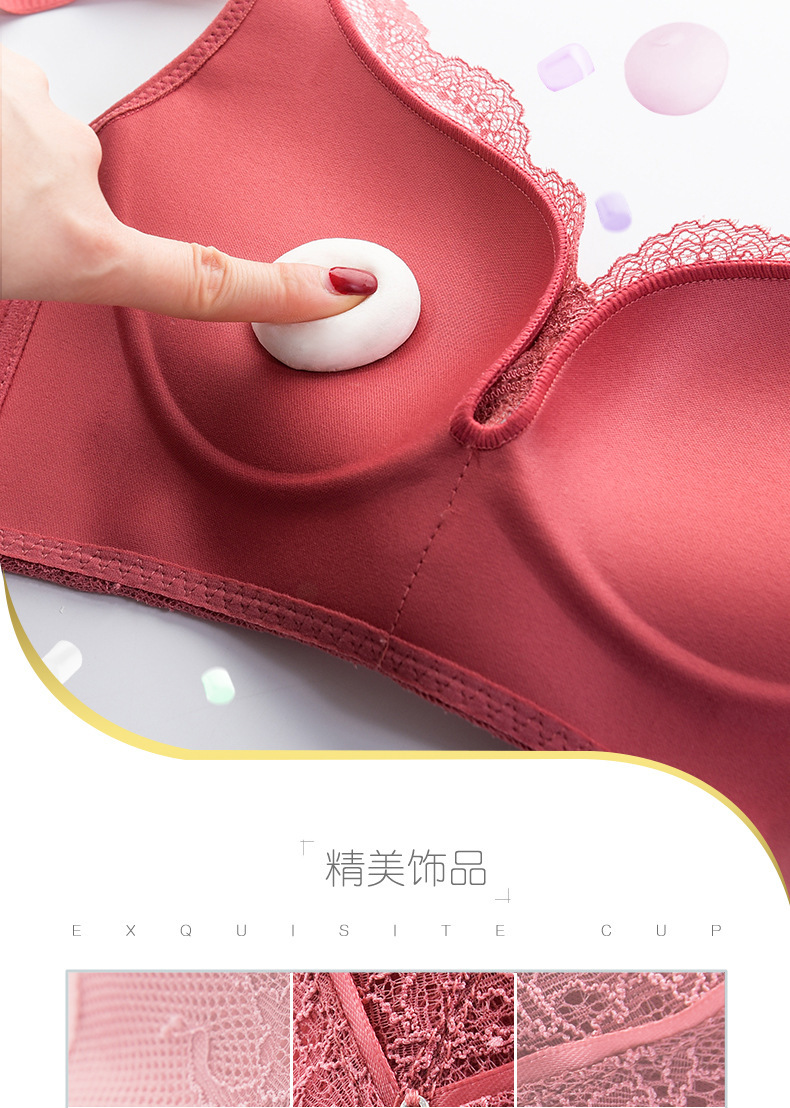 2020 Autumn and Winter New Lace Underwear Women's Wireless Bra Sexy Push up Small Size Thick Thin Large Size Bra 2020 Autumn and Winter New Lace Underwear Women's Wireless Bra Sexy Push up Small Size Thick Thin Large Size Bra