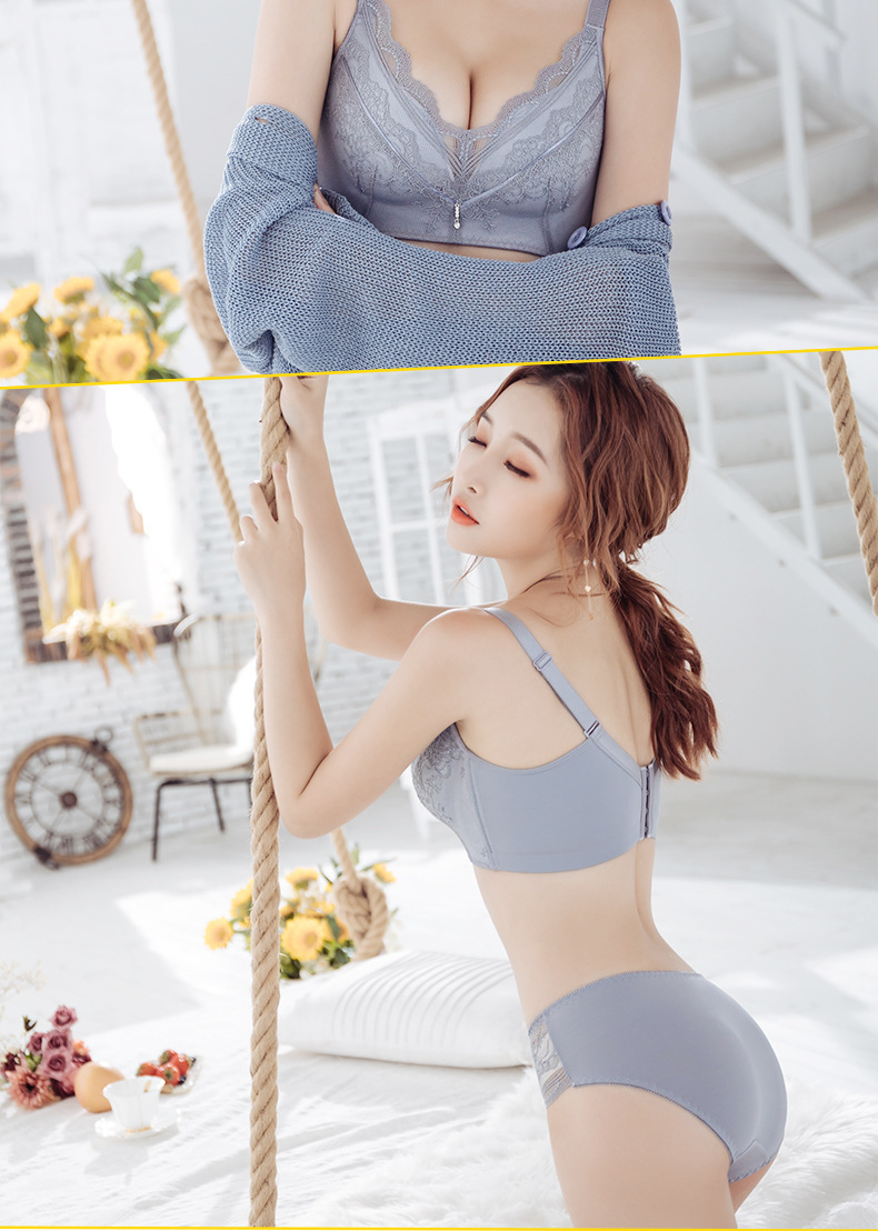 2020 Autumn and Winter New Lace Underwear Women's Wireless Bra Sexy Push up Small Size Thick Thin Large Size Bra 2020 Autumn and Winter New Lace Underwear Women's Wireless Bra Sexy Push up Small Size Thick Thin Large Size Bra