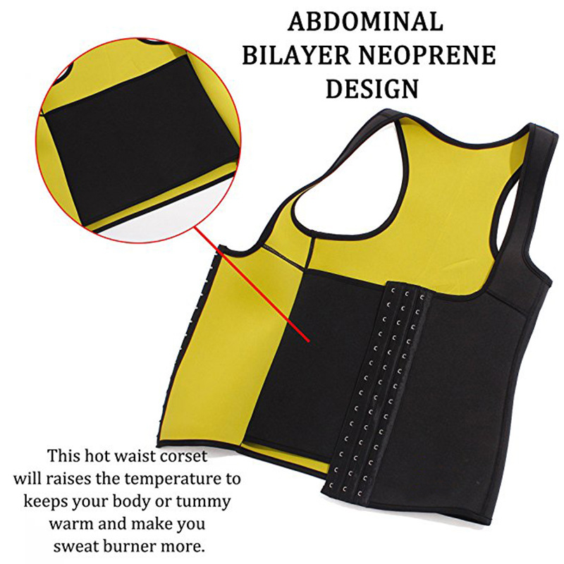 European and American Hot Selling Women&#039;s Body Shaping Push-up Vest Cross-Border Court Corset Neoprene Belly Coat