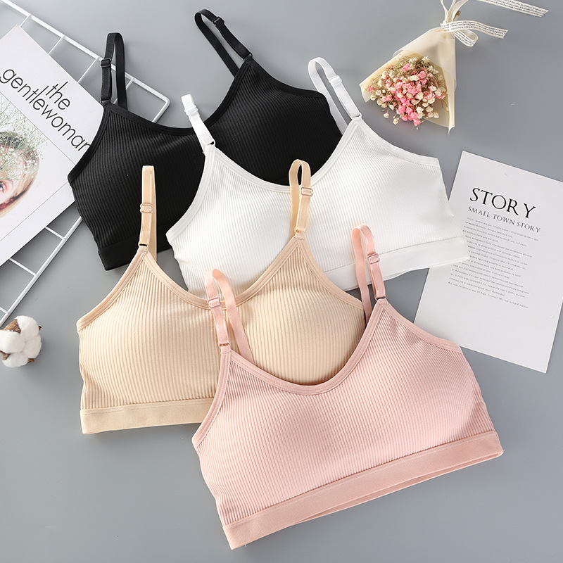 Stall Tube Top Underwear Anti-Exposure Push up Wrapped Chest Student Girl Small Breast Underwired Thin Bra Sports Vest Stall Tube Top Underwear Anti-Exposure Push up Wrapped Chest Student Girl Small Breast Underwired Thin Bra Sports Vest