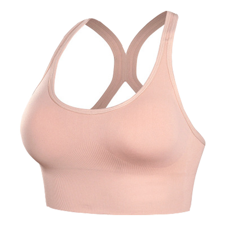 Sports Vest Women&#039;s Running Shockproof Yoga Fitness Sports Bra Push-up Beauty Back Cross Shoulder Strap Sports Vest