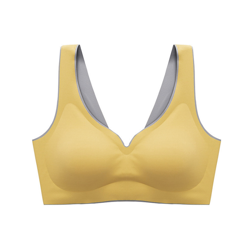 Libra Girlfriends Thailand Latex Underwear One-Piece Push up Wireless Buckle Sports Vest Backless Bra Women