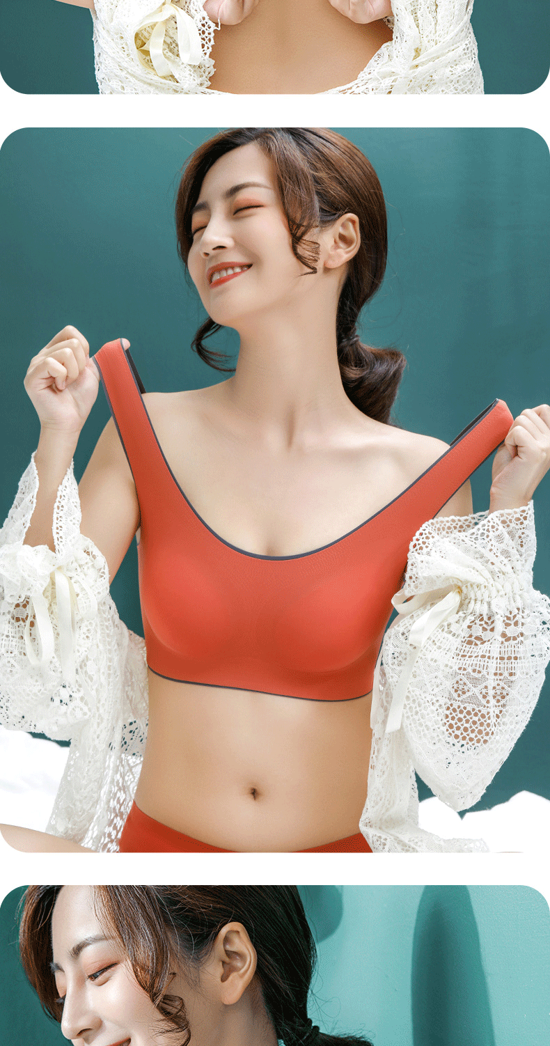 Libra Girlfriends Thailand Latex Underwear One-Piece Push up Wireless Buckle Sports Vest Backless Bra Women Libra Girlfriends Thailand Latex Underwear One-Piece Push up Wireless Buckle Sports Vest Backless Bra Women