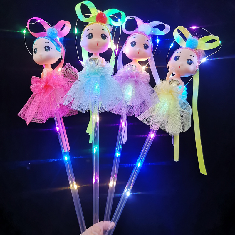 The new night market to set up small fairy LED lighting toys angel doll fairy sticks to push children toys wholesale The new night market to set up small fairy LED lighting toys angel doll fairy sticks to push children toys wholesale