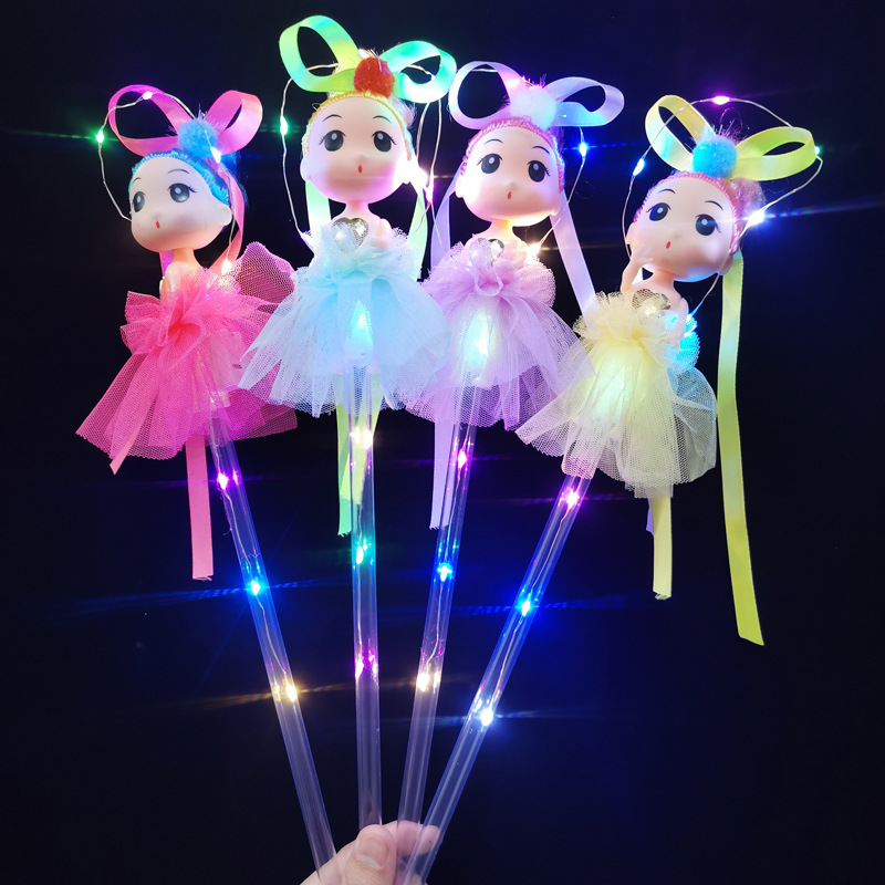 The new night market to set up small fairy LED lighting toys angel doll fairy sticks to push children toys wholesale The new night market to set up small fairy LED lighting toys angel doll fairy sticks to push children toys wholesale