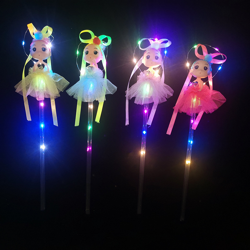 The new night market to set up small fairy LED lighting toys angel doll fairy sticks to push children toys wholesale The new night market to set up small fairy LED lighting toys angel doll fairy sticks to push children toys wholesale