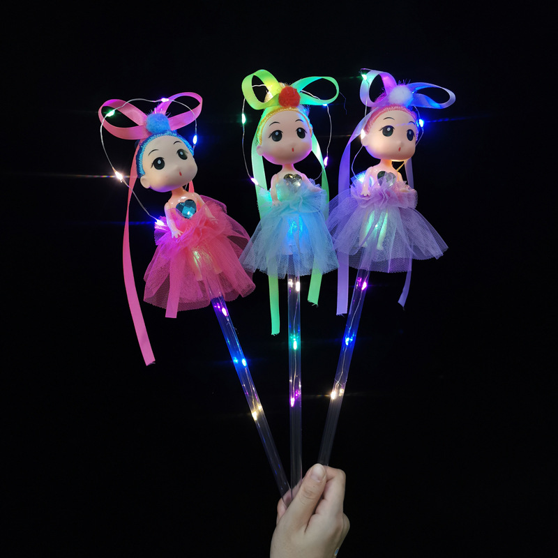 The new night market to set up small fairy LED lighting toys angel doll fairy sticks to push children toys wholesale The new night market to set up small fairy LED lighting toys angel doll fairy sticks to push children toys wholesale