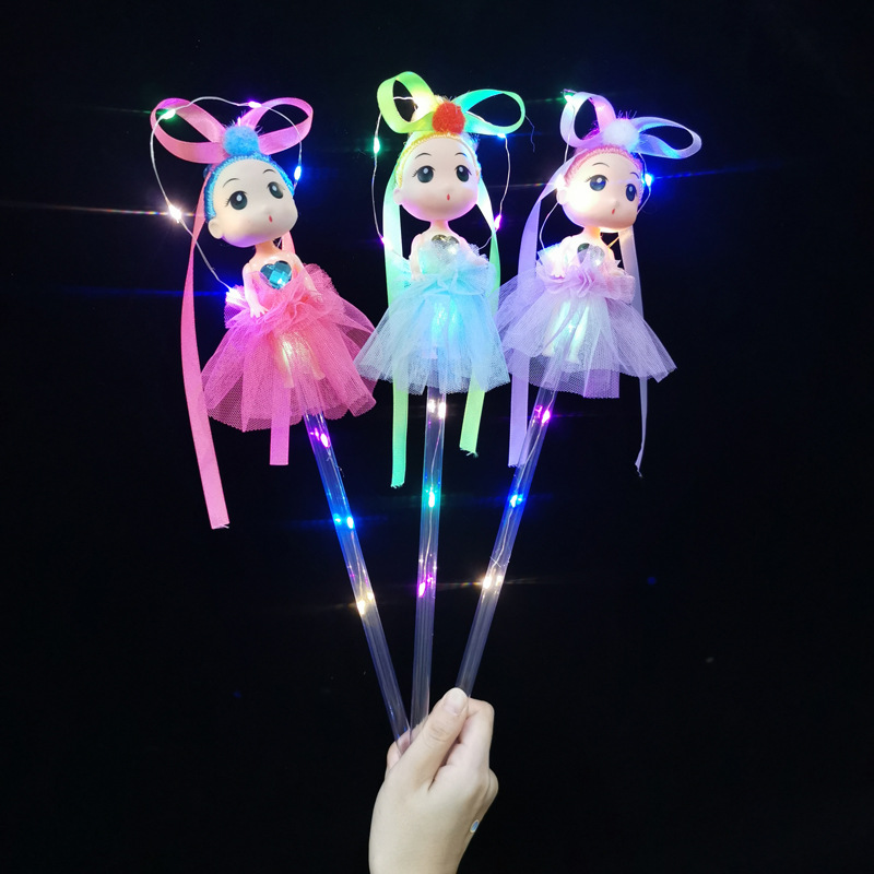 The new night market to set up small fairy LED lighting toys angel doll fairy sticks to push children toys wholesale The new night market to set up small fairy LED lighting toys angel doll fairy sticks to push children toys wholesale